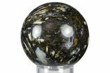 Polished Canadian River Plume Agate Sphere - Texas #369063-1
